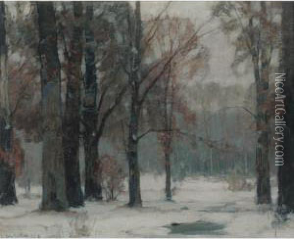 Snow Lyric Oil Painting - John Fabian Carlson