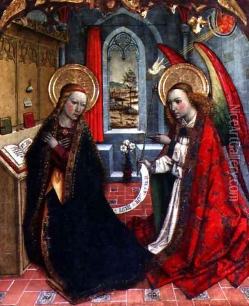 The Annunciation Oil Painting - Jaume Huguet