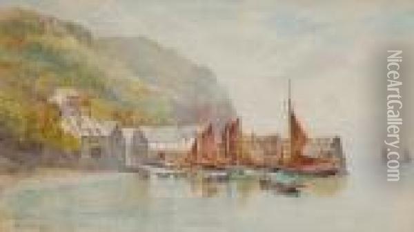 Clovelly Harbour Oil Painting - Arthur Stanley Wilkinson
