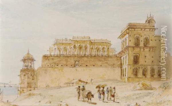 The Chalees Setoon, Ghazipur Oil Painting - William Daniell RA