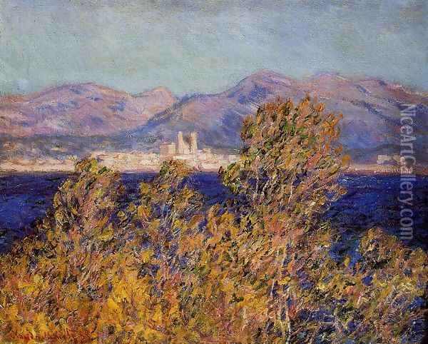 Antibes Seen From The Cape Mistral Wind Oil Painting - Claude Oscar Monet