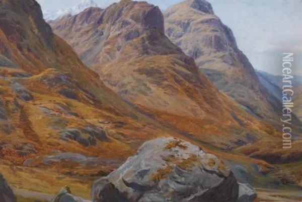 Highland Landscape Oil Painting - Charles Jones