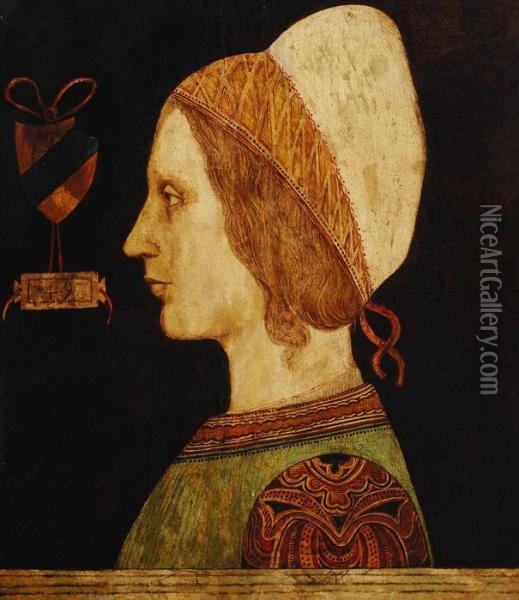 Portrait Of Lady Oil Painting - Jacopo Bellini
