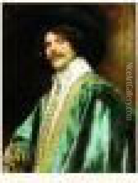 Portrait De Mousquetaire Oil Painting - Ferdinand Victor Leon Roybet