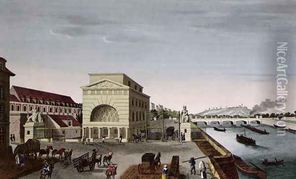 The Barriere de Passy, c.1815-20 Oil Painting - Henri Courvoisier-Voisin