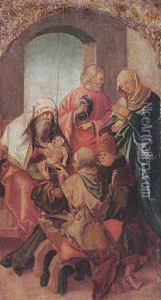 The Circumcision of Christ 1505-06 Oil Painting - Hans Leonhard Schaufelein