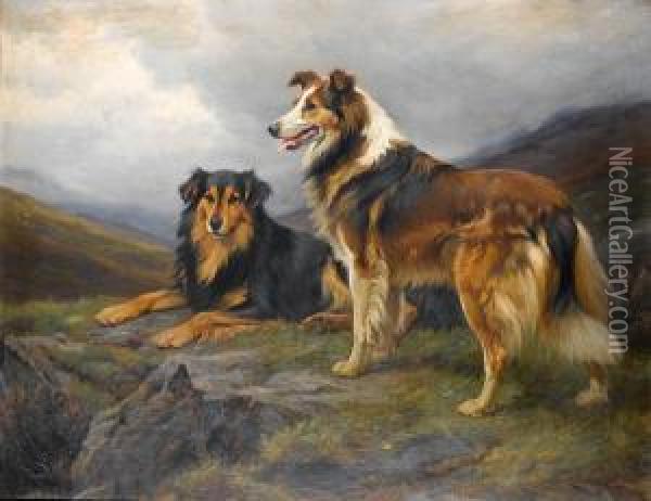 The Sentinel Oil Painting - Wright Barker