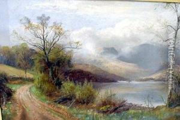 Windermere On Wray Oil Painting - William Lakin Turner