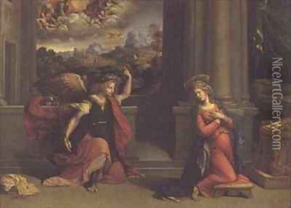 The Annunciation Oil Painting - Garofalo