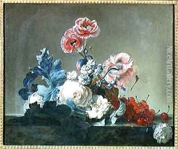 Flower Study Oil Painting - Jean Jacques Bachelier