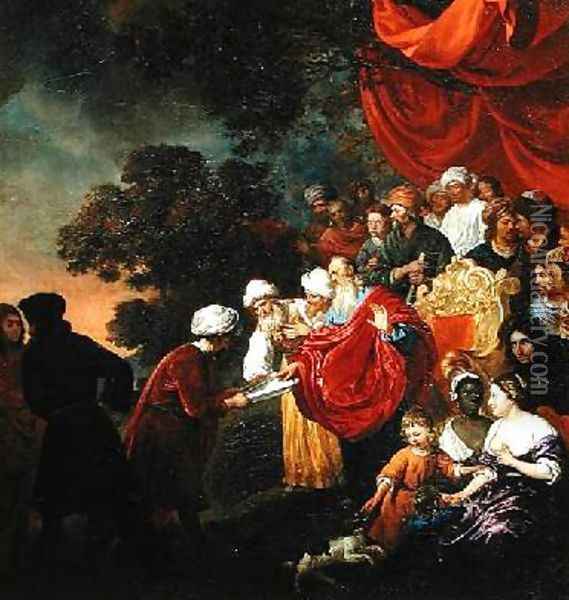 Zerubbabel Showing a Plan of Jerusalem to Cyrus Oil Painting - Jacob van Loo