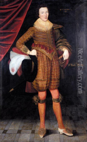 Portrait Of Sir Richard Broke Oil Painting - Gilbert Jackson