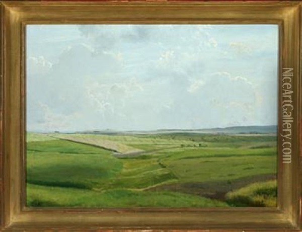 Aabent Landskab, Juni Oil Painting - Vilhelm Peter Karl Kyhn