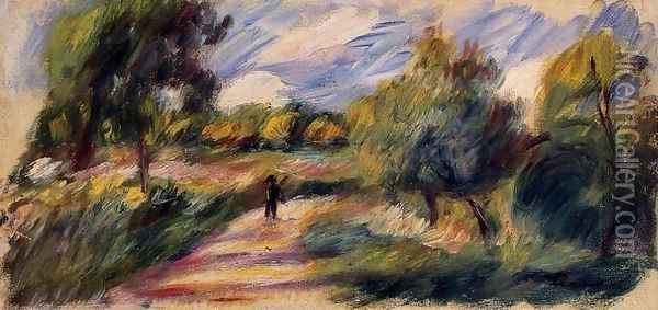 Landscape 1890 Oil Painting - Pierre Auguste Renoir