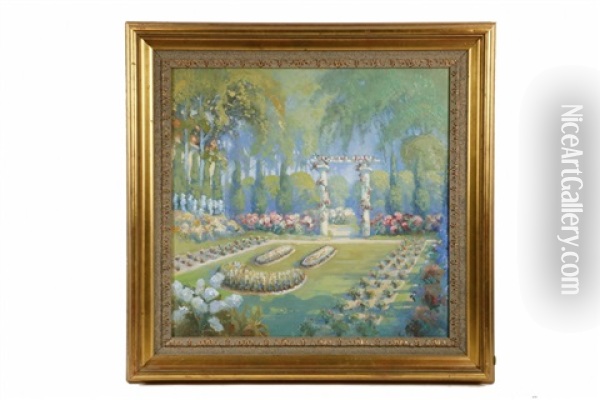 The Garden Oil Painting - Cora Parker