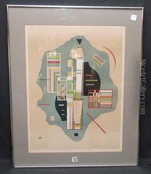 Numbered Lith Oil Painting - Wassily Kandinsky