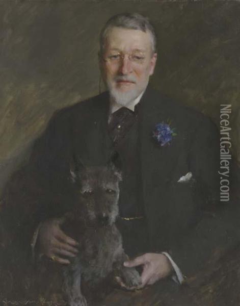 Portrait Of Mr. Francis Guerin Lloyd Oil Painting - William Merritt Chase