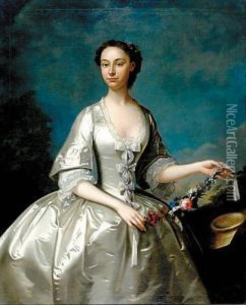 Portrait Of Lady Oil Painting - Willem Verelst