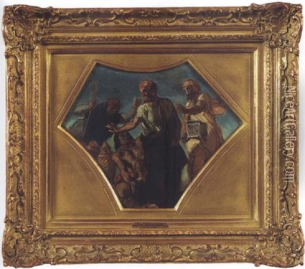 Hippocrate Refuse Les Presents Du Roi De Perse Oil Painting - Eugene Delacroix