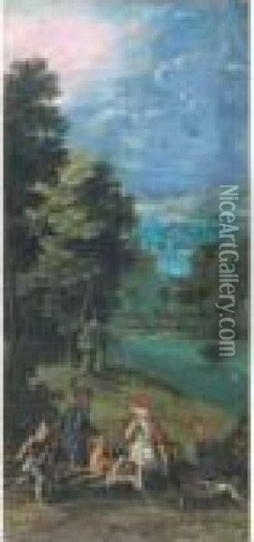 La Chasse Au Cerf Oil Painting - Marten Ryckaert