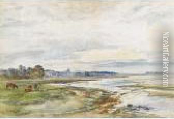 Evening At Aberlady Oil Painting - Alexander Ballingall