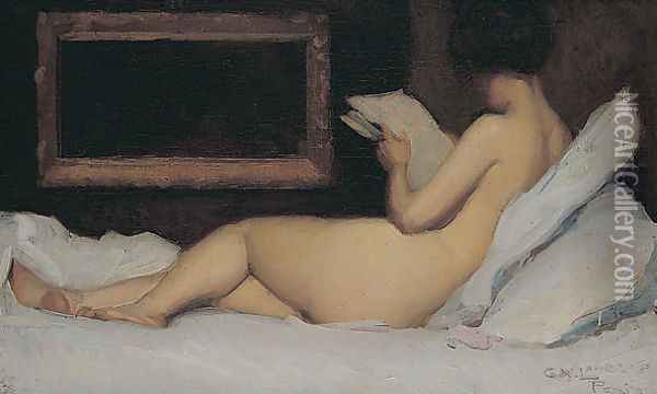 A model resting Oil Painting - George Lambert
