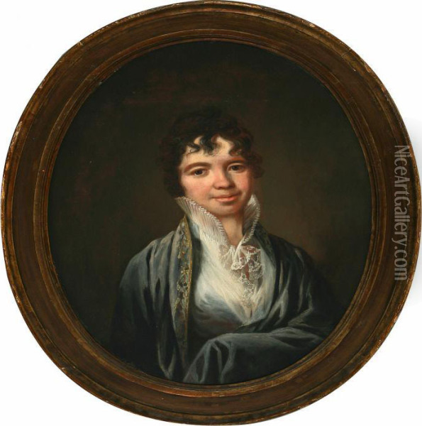 Portrait Of Mr. Johan Ludwig Heining's Oil Painting - Christian August Lorentzen
