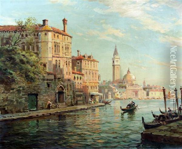 Golden Venice Oil Painting - William Knox