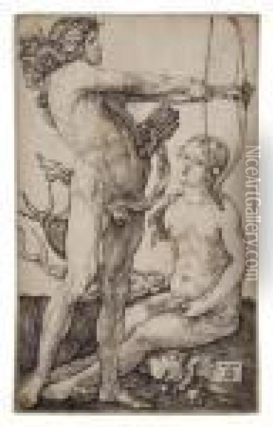 Apollo And Diana Oil Painting - Albrecht Durer