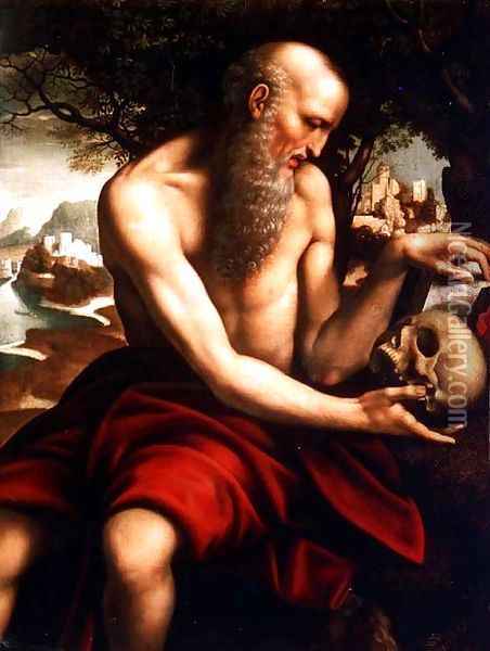 St Jerome Oil Painting - Cesare da Sesto