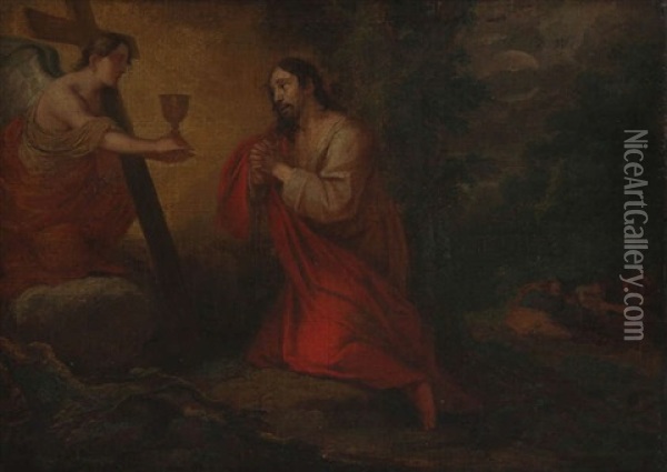 Le Christ Au Mont Des Oliviers Oil Painting - Lambert Blendeff