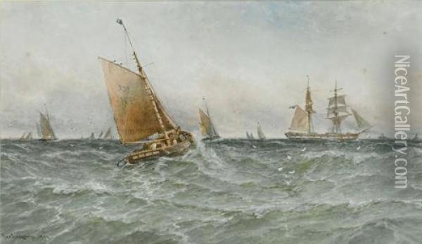 Off To The Fishing Grounds Oil Painting - George Gregory