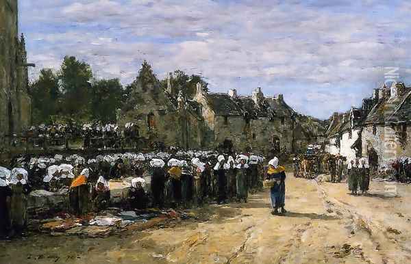 The Lock at Trouville 1894 Oil Painting - Eugene Boudin
