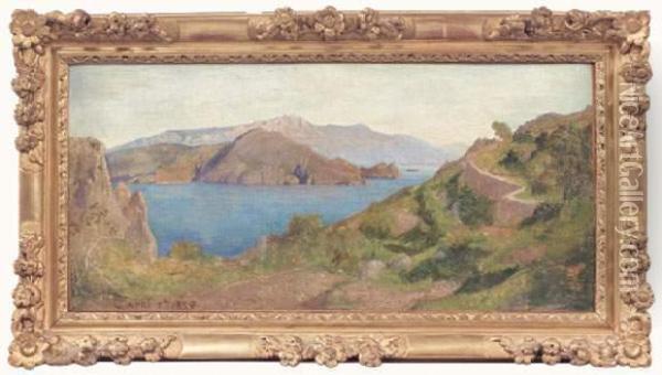 Capri Oil Painting - Jules-Elie Delaunay