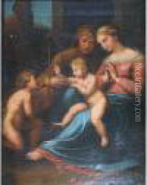 The Virgin Of The Divine Love Oil Painting - Raphael (Raffaello Sanzio of Urbino)