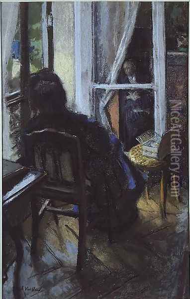 At the Window Oil Painting - Jean-Edouard Vuillard