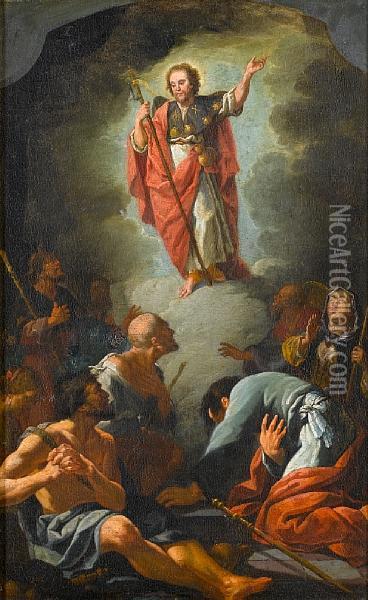 The Apotheosis Of Saint James Oil Painting - Paul Troger
