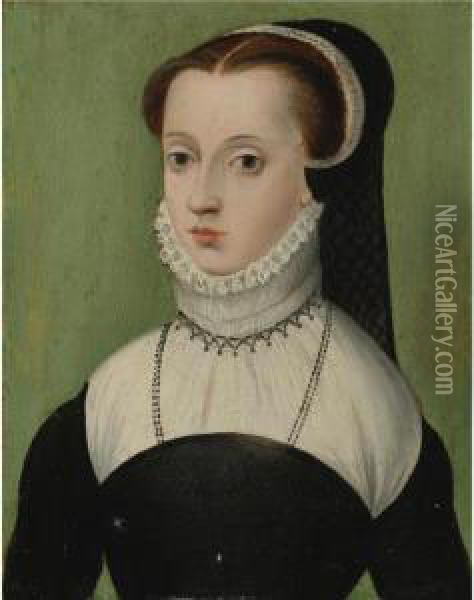 Portrait Of A Lady Oil Painting - Corneille De Lyon