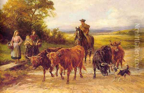 The Handsome Drover 1904 Oil Painting - Heywood Hardy
