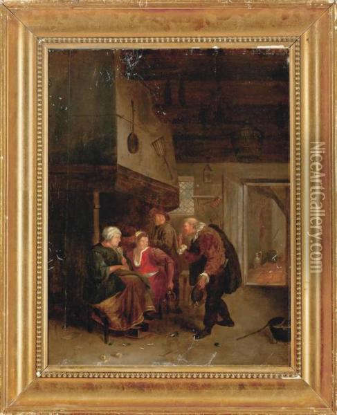 The Old Bachelor Oil Painting - Jan Steen