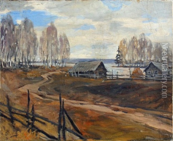 Paysage A L'etang Oil Painting - Aleksei Stepanovich Stepanov