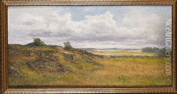 Landskap, Halland Oil Painting - Johan Severin Nilsson