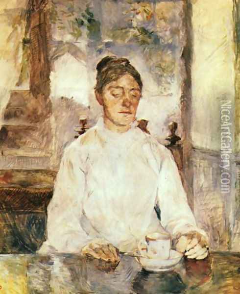The Mother Of The Artist Oil Painting - Henri De Toulouse-Lautrec