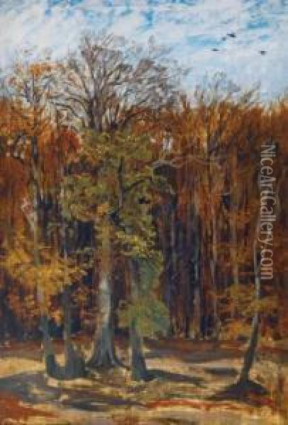 Sonniger Herbsttag Oil Painting - Karl Rodeck