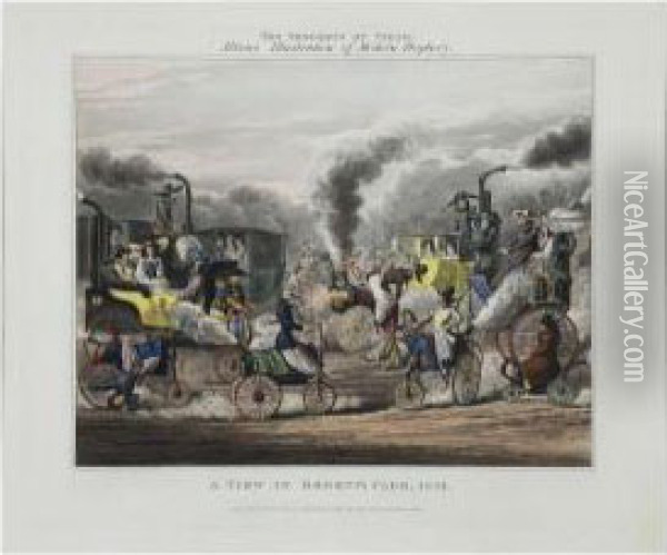 The Progress Of Steam Oil Painting - Henry Thomas Alken
