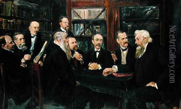 The Hamburg Convention of Professors, 1906 Oil Painting - Max Liebermann