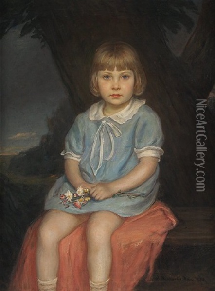 Bildnis Sigrid Doris Stadler Oil Painting - Oskar Michaelis