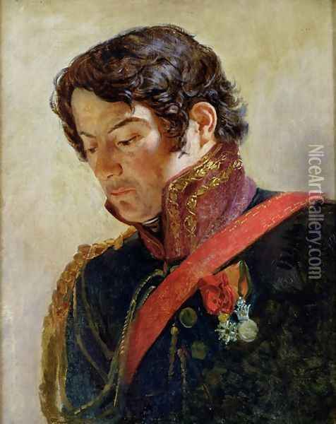 Study for a Portrait of Baron Dominique Larrey 1766-1843 Oil Painting - Paulin Jean Baptiste Guerin