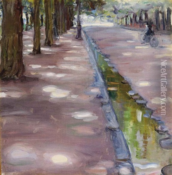 Avenue In The Bois De Boulogne Oil Painting - Maria Vasilevna Jakunchikova