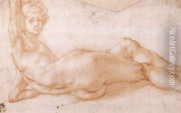 Hermaphrodite Figure 1538-43 Oil Painting - (Jacopo Carucci) Pontormo